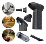 Mini Ventilador Soprador De Ar Turbo Jato 130000 Rpm Sem Fio Preto 127/220v