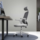 Cadeira De Escritório Astra Ergonômica Elements Cinza Branco