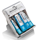 Carregador de Pilhas AA/AAA com 2 Pilhas AA 2500mAh e 2 Pilhas AAA 1000mAh, Multilaser – CB045