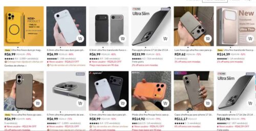 Capa fininha para iPhone