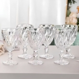 Jogo 6 Taças Vidro De Vinho / Água – Laradore Diamond 325ml