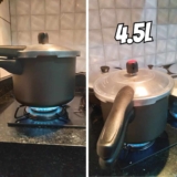 Panela de Pressão 4,5L Teflon Antiaderente Alegrete Cinza