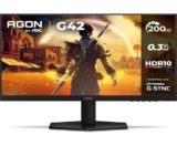 Monitor Gamer AOC 23.8″, Full HD, 200Hz, 0.3ms, IPS, G-Sync, HDR, Ângulo Ajustável, Preto – 24G42HE