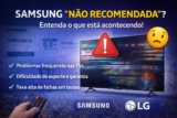 Samsung não recomendada? Entenda o que está acontecendo com as TVs da marca em 2026