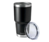 Copo Térmico Tumbler 30 Oz 887ml Com Tampa Preto – Tumbler Liso