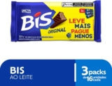 Bis Original Ao Leite – Kit com 3 unidades de 100,8g