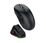 Mouse Gamer Sem Fio Fire Phoenix 24000dpi Paw3311 Bk-r3x Cor Preto