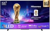 Hisense Smart TV UHD 4K QLED 55″ Polegadas 55Q7QG Google TV Modo Jogo Pro 144 Hz, AMD FreeSync Premium, Dolby Vision Atmos e Compatível com Alex