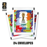 Copa do Mundo FIFA 2026 Kit com 24 Envelopes de Figurinhas + Cartela FIFA WORLD CUP 2026