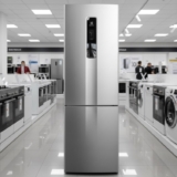 Geladeira/Refrigerador Electrolux Frost Free Inverse Inox Look 400L Efficient IB6S Bivolt