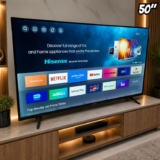 Hisense Smart TV 4K 50″ Polegadas 50A6NV com Dolby Vision, HDR10, HLG, Dolby Gaming, Film Maker, DTS Virtual X, Compatibilidade Alexa e Google Home