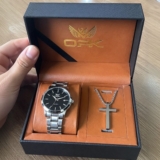 Opk Original Conjunto De Relógio E Colares Masculino 6010