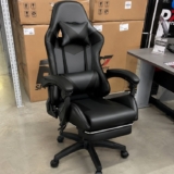 Cadeira Gamer Jogos Escritório Ergonômica Giratória 360 Luxo Cor Preto