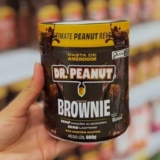 Pasta De Amendoim Com Whey Protein – 600g – Dr. Peanut Sabor Brownie