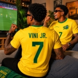 Camiseta Vini Jr. Brasil Dry Fit Copa 2026 Lançamento