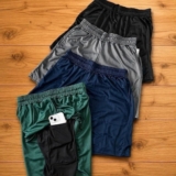 Kit 4 Shorts 2 Em 1 Duplo Dryfit Masculino Compressão Térmic
