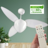Ventilador de Teto Ventisol Aires INVERTER com controle remoto, bivolt
