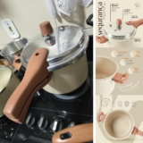 Panela De Pressão Indução 4,4l Antiaderente Cerâmico – Oikos Bege