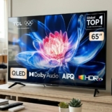 Smart TV TCL 65 Polegadas QLED 4K T6C WiFi Bluetooth Google TV Tela HVA e HDR10+ 65T6C
