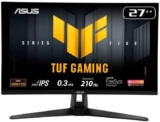 Monitor Gamer ASUS TUF 27″, QHD, 210Hz, 0.3ms, IPS, G-Sync Comp, FreeSync Premium, Ajuste de ângulo, Som Integrado – VG27AQ5A