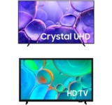 Smart TV 85″ Crystal UHD 4K U8100F + Smart TV 32″ HD H5000F
