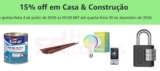 Cupom 15% OFF em Casa & Construção – Amazon