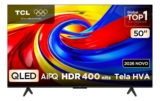 Smart TV TCL 50 Polegadas QLED 4K P7L WiFi Bluetooth Google TV HDR10+ 60 Hz AIPQ 50P7L