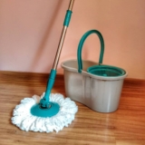 Flash Limp – Mop Giratório Fit, Balde 8 litros – MOP5010 – ABS Cinza