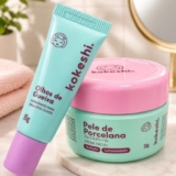 Kit Dupla Renovadores Faciais Kokeshi Pele Porcelana Olhos Gueixa