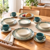 Ap. De Jantar 20pçs Gálata Decoração Com Relevo Flat Oxford