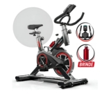 Bicicleta Ergométrica Bike Spinning 6kg Sensação inércia Fitness Preto e Vermelho Sevenfit Para Cardio E Musculação