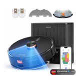 Robô Aspirador VONKO S6 Max 8000Pa com LiDAR 2.0, Base Autoesvaziante 2.5L, Aspira e Passa Pano, App, Alexa, Google Assistant, até 180min