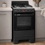 Fogão a Gás Mesa Inox e Forno 50L Limpa Fácil Esmaltec IDEAL POP F4ISP Cor Preto 4 bocas