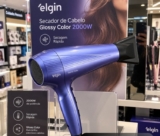 Secador de Cabelo Glossy Color 2000W Secagem Rápida – – Elgin
