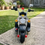 Mini Moto Infantil Elétrica Brinq Kids BQ014 6V C/ Luzes e Som Preta