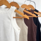 Kit 4 Blusa Regata Canelada Feminina Nadador Moda Básica