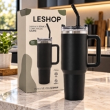 Copo Térmico 1,2l Inoxidável Tampa Canudo Inox – Leshop