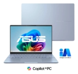 Notebook ASUS Vivobook S 14 S5406SA Copilot+ PC Intel Core Ultra 7 256 V 16GB RAM 512GB SSD Windows 11 Home 14″ OLED Mist Blue QD299W