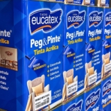 Tinta Eucatex Acrílica Peg Pinte Anti-mofo 18l – Cores Acabamento Fosco Cor Branco