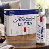 Cerveja Michelob Ultra, Lata 350ml, Pack com 8 unidades