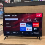 Smart TV Semp 43 Polegadas LED Full HD S42R Roku TV Wi-Fi Dolby Audio Brilho até 240 Nits 43S42R