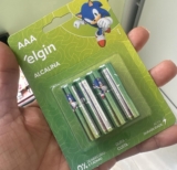 Pilha Alcalina, Elgin, Palito AAA, Blister com 4