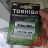 Pilha Recarregável AA 1,2V 2600mAh TNH6GAE TOSHIBA (Cartela com 2 unid.)