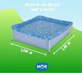 Piscina com Armação 400 Litros 106 x 115 x 33CM MOR