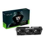 Placa de Vídeo RTX 4070 1-Click OC 3X Black PCI-E Galax NVIDIA GeForce, 12GB GDDR6X, DLSS, G-Sync, Ray Tracing, 192 bits – 47NOM7MD7QOC