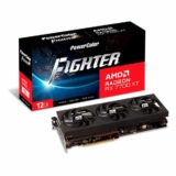 Placa de Vídeo RX 7700 XT Fighter PowerColor AMD Radeon, 12GB GDDR6, Ray Tracing – RX7700XT 12G-F/OC