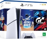 PlayStation 5 Disk 2025 1TB 1 Controle Branco Sony com 2 Jogos