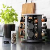 Porta Condimentos Temperos Giratório 9 Potes De Vidro