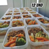 Pote com Trava Vasilha Erca Plast Micro e Freezer 750ml Reutilizável Cor Transparente Premium 12 unidades