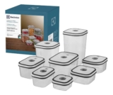 Potes Herméticos Electrolux 8 Unid 1.8l Branco E Cinz